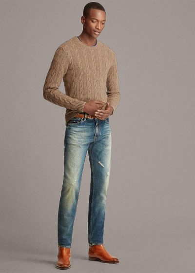 Suéter Ralph Lauren Cable-Knit Cashmere Homem 57423-KNAM